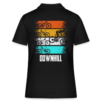 Downhill Retro - Polo Femme - noir - Dos - Ailine (174cm)