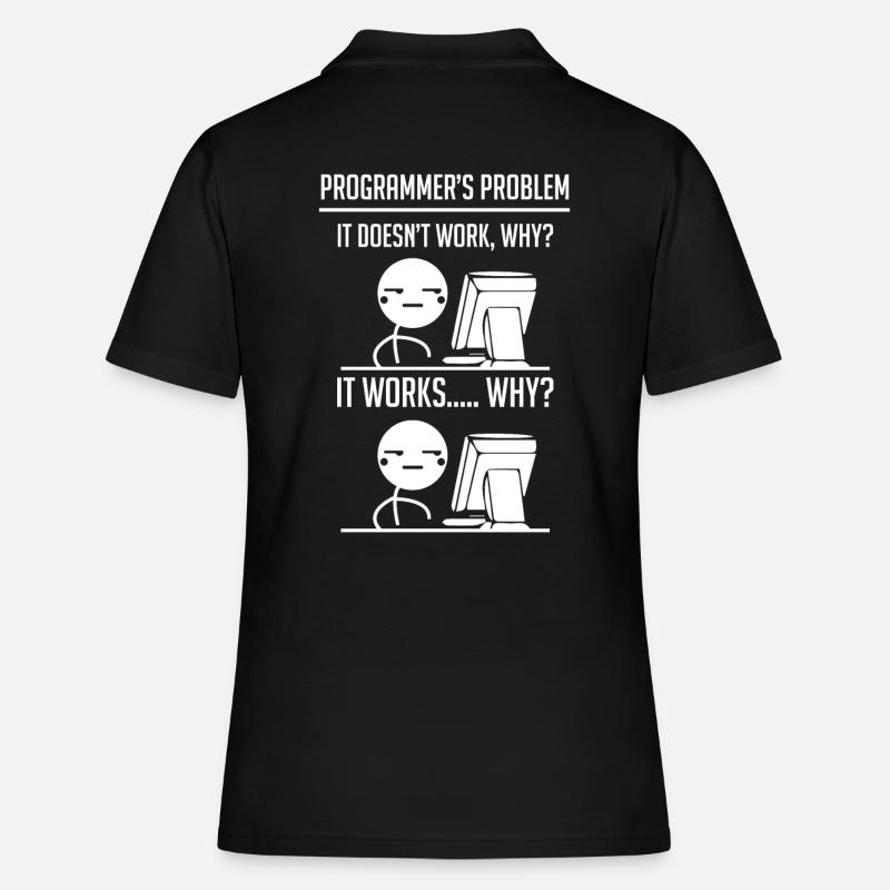 Programmierer Code Entwickler - Frauen Polo Shirt - Schwarz
