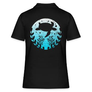Terrarium de tortue - Polo Femme - noir - Dos - Ailine (174cm)