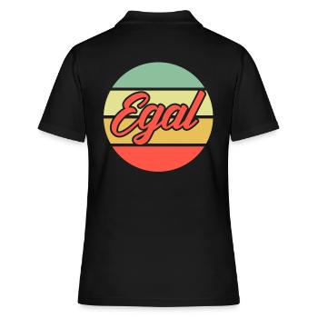 Egal - Frauen Polo Shirt - Schwarz - Hinten - Ailine (174cm)