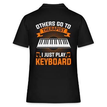 Clavier clavier clavier musiciens - Polo Femme - noir - Dos - Ailine (174cm)