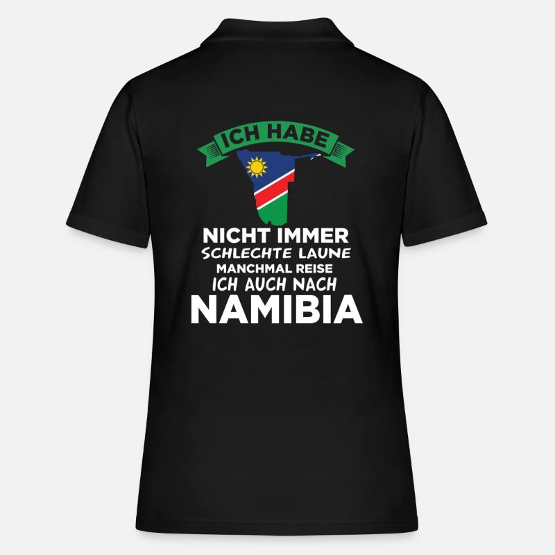 Namibia Reise Geschenk Geschenkidee - Frauen Polo Shirt - Schwarz