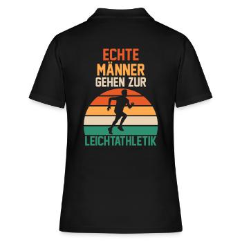 Leichtathletik - Frauen Polo Shirt - Schwarz - Hinten - Ailine (174cm)