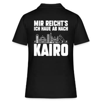 Mir reichts ich haue ab nach Kairo - Frauen Polo Shirt - Schwarz - Hinten - Ailine (174cm)