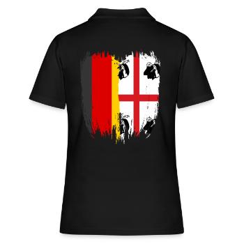 Sardaigne Drapeau sarde Sardaigne Sardaigne - Polo Femme - noir - Dos - Ailine (174cm)