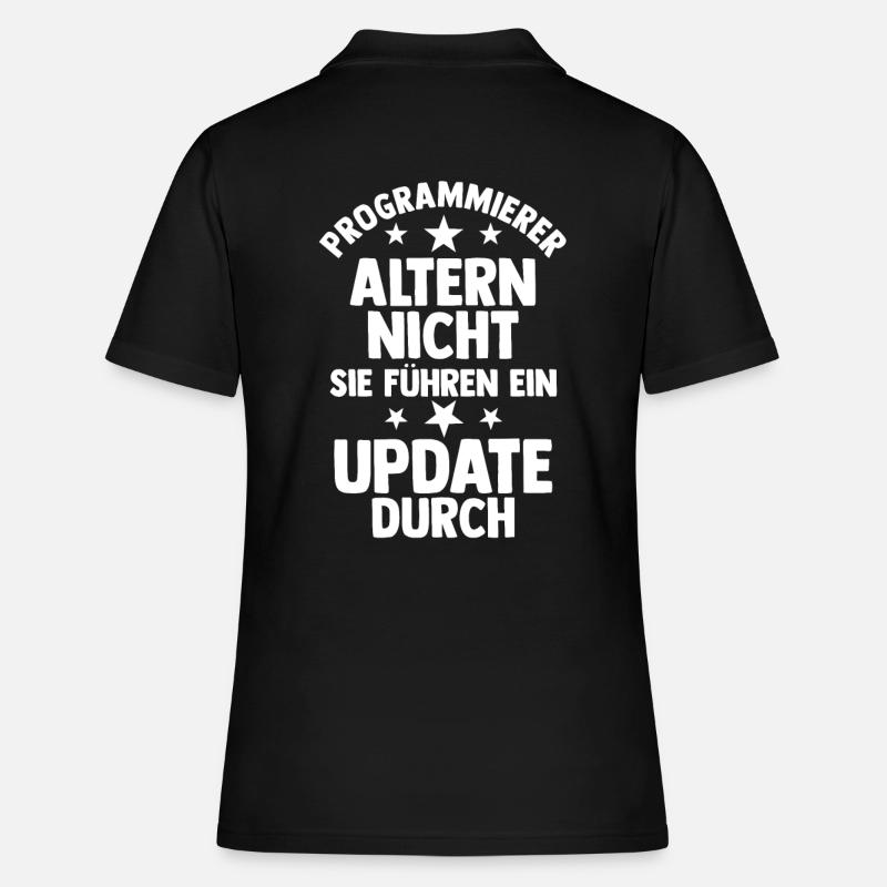 Programmieren Entwickler Coder Programmierer - Frauen Polo Shirt - Schwarz