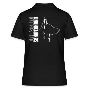 DEUTSCHER SCHÄFERHUND Hund IGP Hundesport Wilsigns - Frauen Polo Shirt - Schwarz - Hinten - Ailine (174cm)