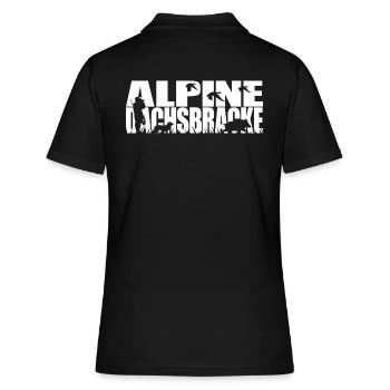 ALPINE DACHSBRACKE Jagdhunde Jagdhund Wilsigns - Frauen Polo Shirt - Schwarz - Hinten - Ailine (174cm)