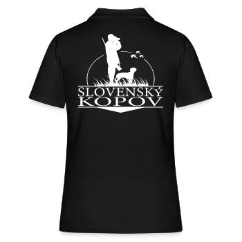 SLOVENSKY KOPOV Jagdhunde Jäger Jagd Wilsigns - Frauen Polo Shirt - Schwarz - Hinten - Ailine (174cm)