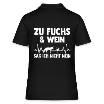 Fuchs - Frauen Polo Shirt - Schwarz - Hinten - Ailine (174cm)