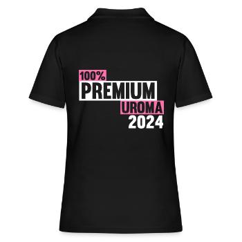 Urgroßmutter 2024 Uroma - Frauen Polo Shirt - Schwarz - Hinten - Ailine (174cm)