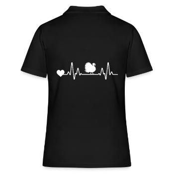 Turquie Heartbeat Turquie - Polo Femme - noir - Dos - Ailine (174cm)