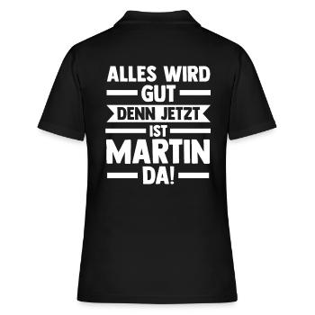 Martin - Polo Femme - noir - Dos - Ailine (174cm)