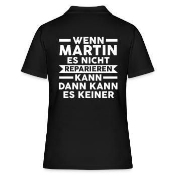 Martin - Polo Femme - noir - Dos - Ailine (174cm)