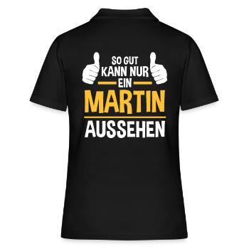 Martin - Polo Femme - noir - Dos - Ailine (174cm)