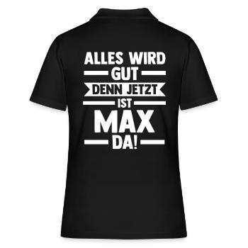 Max - Women's Polo Shirt - black - Back - Ailine (174cm)
