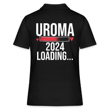 Urgroßmutter 2024 Uroma - Frauen Polo Shirt - Schwarz - Hinten - Ailine (174cm)