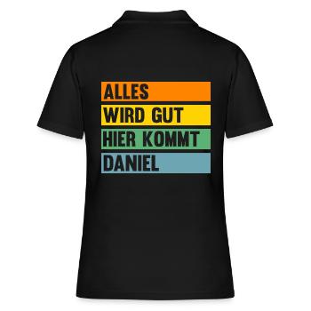 Daniel - Frauen Polo Shirt - Schwarz - Hinten - Ailine (174cm)