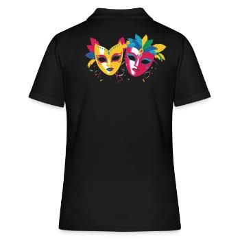Masque de carnaval Défilé de carnaval Cologne Cologne - Polo Femme - noir - Dos - Ailine (174cm)