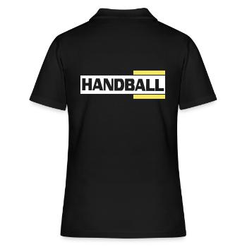 logo du club de handball handballeur - Polo Femme - noir - Dos - Ailine (174cm)