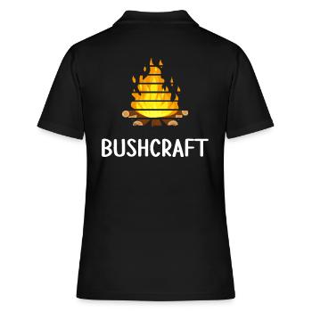 foyer de bushcraft abri extérieur faune - Polo Femme - noir - Dos - Ailine (174cm)