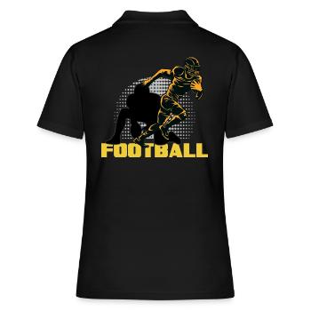 football américain tacle quarterback footballeur - Polo Femme - noir - Dos - Ailine (174cm)