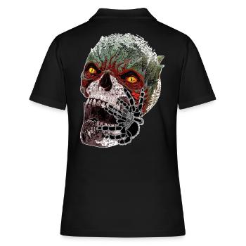 Monstre effrayant d’Halloween - Polo Femme - noir - Dos - Ailine (174cm)