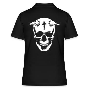 Devil - Women's Polo Shirt - black - Back - Ailine (174cm)