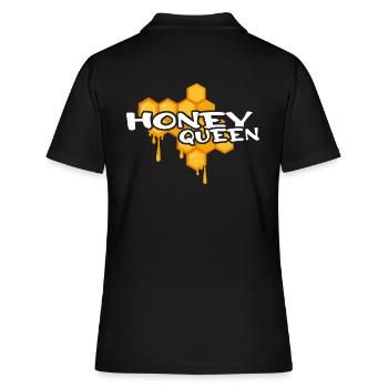 imker honig imkern imkerei honigbiene - Frauen Polo Shirt - Schwarz - Hinten - Ailine (174cm)