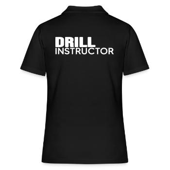 Instructeur « drill-instructeur » Coach - Polo Femme - noir - Dos - Ailine (174cm)