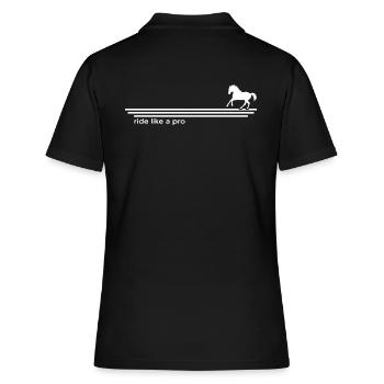Équitation Équitation Amour Cheval Cours d’équitation Voltegieren - Polo Femme - noir - Dos - Ailine (174cm)