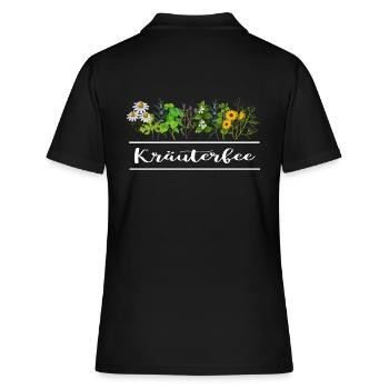 gärtner kräuterfee gartenarbeit garten - Frauen Polo Shirt - Schwarz - Hinten - Ailine (174cm)