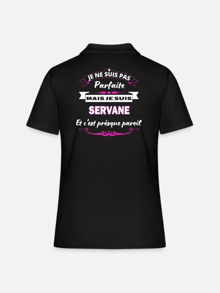 je ne suis pas Parfaite Servane - Polo Femme - noir