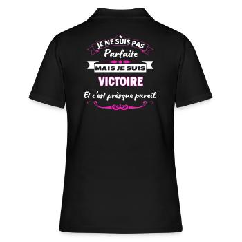 je ne suis pas Parfaite Victoire - Polo Femme - noir - Dos - Ailine (174cm)