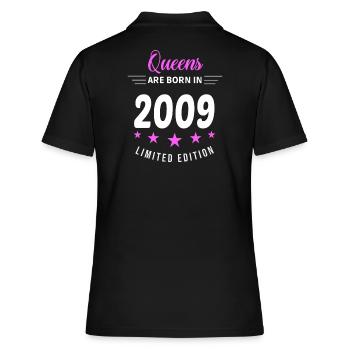 LES REINES SONT NÉES EN 2009 - Polo Femme - noir - Dos - Ailine (174cm)
