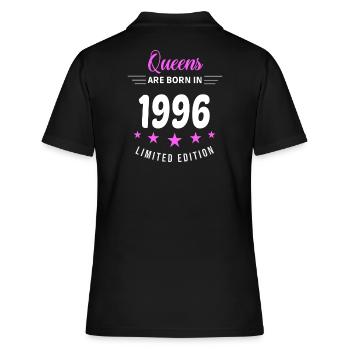 LES REINES SONT NÉES EN 1996 - Polo Femme - noir - Dos - Ailine (174cm)