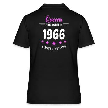 LES REINES SONT NÉES EN 1966 - Polo Femme - noir - Dos - Ailine (174cm)