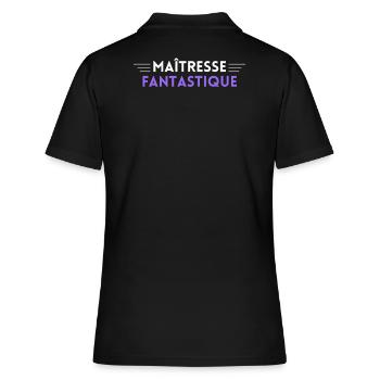 MAÎTRESSE fantastique - Polo Femme - noir - Dos - Ailine (174cm)