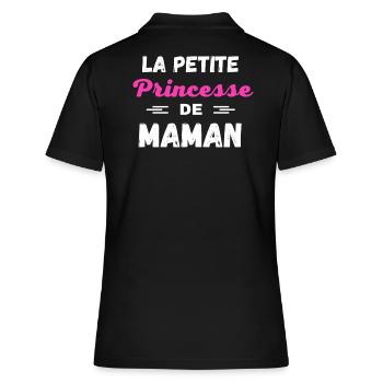 La petite Princesse de maman - Polo Femme - noir - Dos - Ailine (174cm)