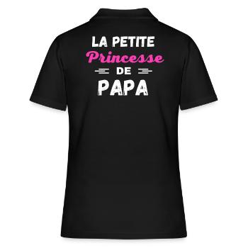 La petite Princesse de papa - Polo Femme - noir - Dos - Ailine (174cm)