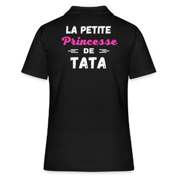La petite Princesse de tata - Polo Femme - noir - Dos - Ailine (174cm)