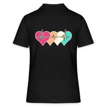 Infirmière Médecine Intensive Infirmière OP - Polo Femme - noir - Dos - Ailine (174cm)