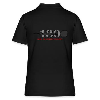 Cible de fléchettes Dart 180 Dart Legend Dart Player - Polo Femme - noir - Dos - Ailine (174cm)