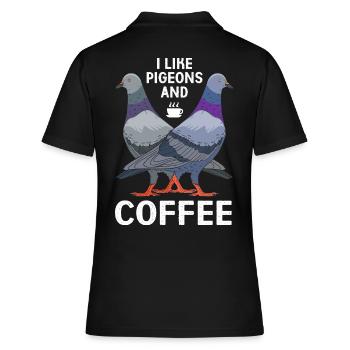 Pigeon Race Pigeon Pigeons - Polo Femme - noir - Dos - Ailine (174cm)