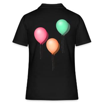 Ballons pastel - Polo Femme - noir - Dos - Ailine (174cm)