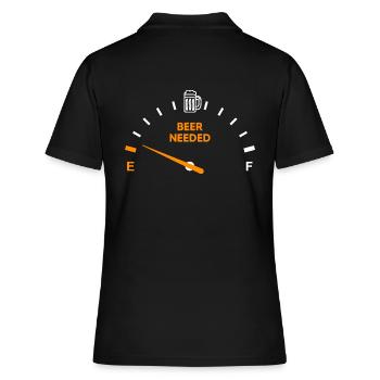 toast à la bière café en bière buveur de bière réservoir de bière - Polo Femme - noir - Dos - Ailine (174cm)