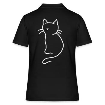 Chaton chaton chaton cadeau d’anniversaire - Polo Femme - noir - Dos - Ailine (174cm)