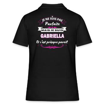 je ne suis pas Parfaite Gabriella - Polo Femme - noir - Dos - Ailine (174cm)