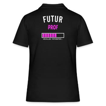 futur prof - Polo Femme - noir - Dos - Ailine (174cm)