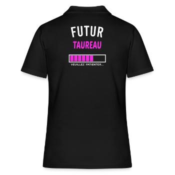 futur taureau - Polo Femme - noir - Dos - Ailine (174cm)